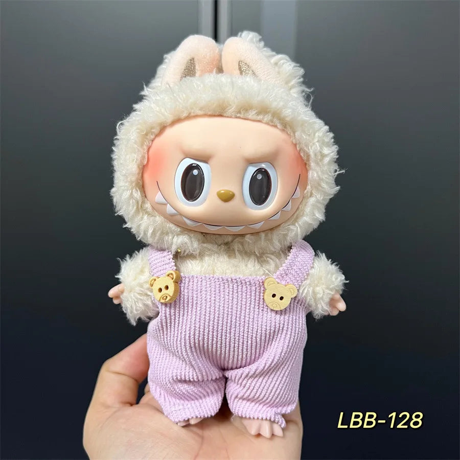 Outfit Fashion per Bambole Labubu V1/V2/V3 – Abbigliamento Designer con Cappelli e Accessori