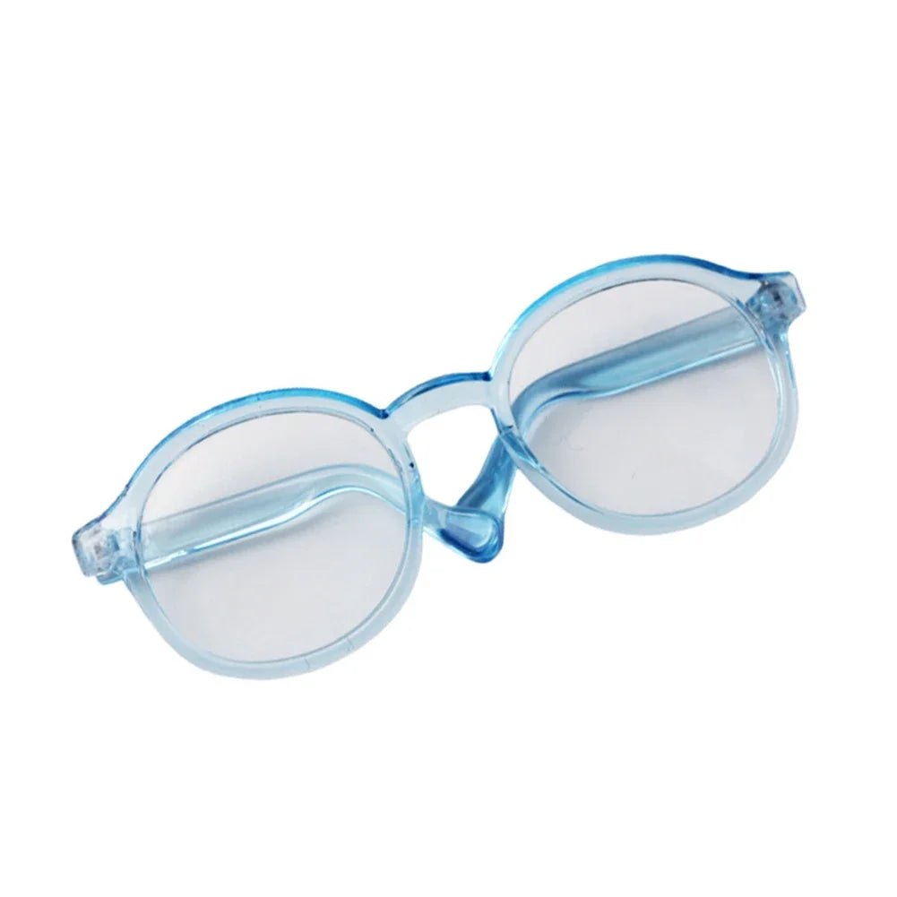 Occhiali Trasparenti in Plastica 6,5 cm per Bambole Labubu, BJD 1/8 1/6 1/3 1/4, MSD Plush – Accessorio Fashion