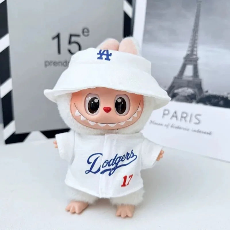 Outfit da Baseball per Bambole Labubu  – Completo Sportivo con Cappellino