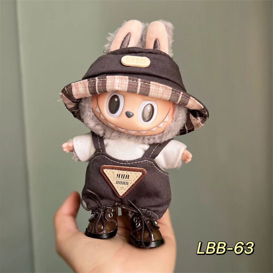 Set di Vestiti con Cappello e Scarpe per Bambole Labubu – Outfit Creativi e Divertenti