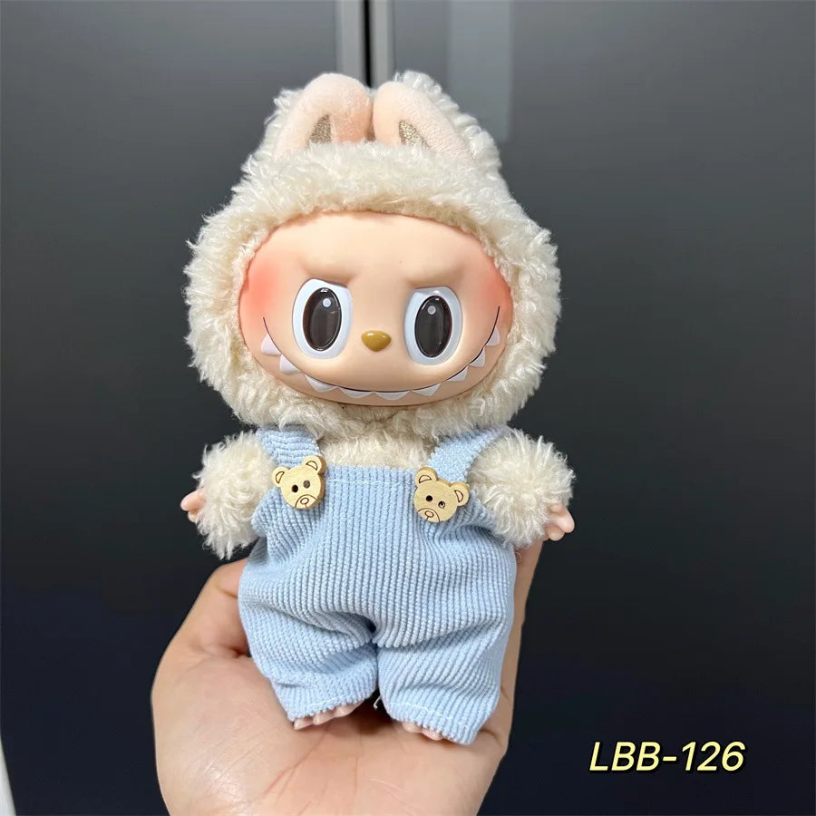 Outfit Fashion per Bambole Labubu V1/V2/V3 – Abbigliamento Designer con Cappelli e Accessori