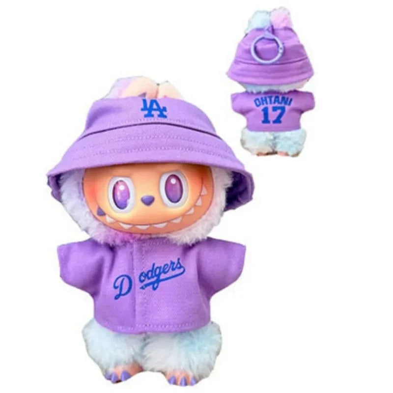 Outfit da Baseball per Bambole Labubu  – Completo Sportivo con Cappellino