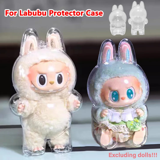 Custodia Protettiva Trasparente per Bambole Labubu V1/V2 – Box Anti-Polvere e Protezione da Urti