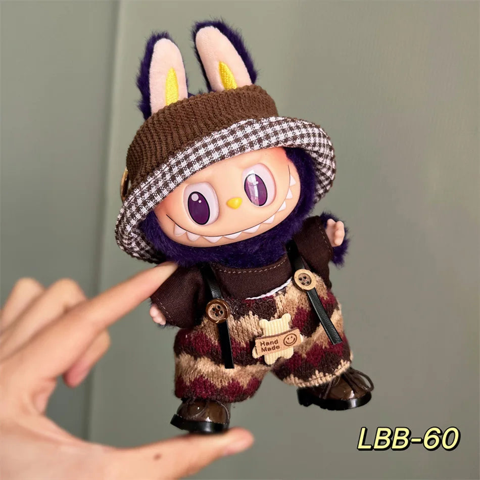 Set di Vestiti con Cappello e Scarpe per Bambole Labubu – Outfit Creativi e Divertenti