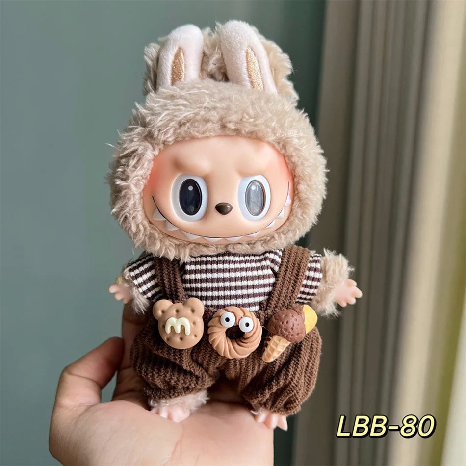 Set di Vestiti con Cappello e Scarpe per Bambole Labubu – Outfit Creativi e Divertenti