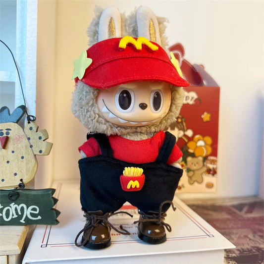 Set di Vestiti con Cappello e Scarpe per Bambole Labubu – Outfit Creativi e Divertenti