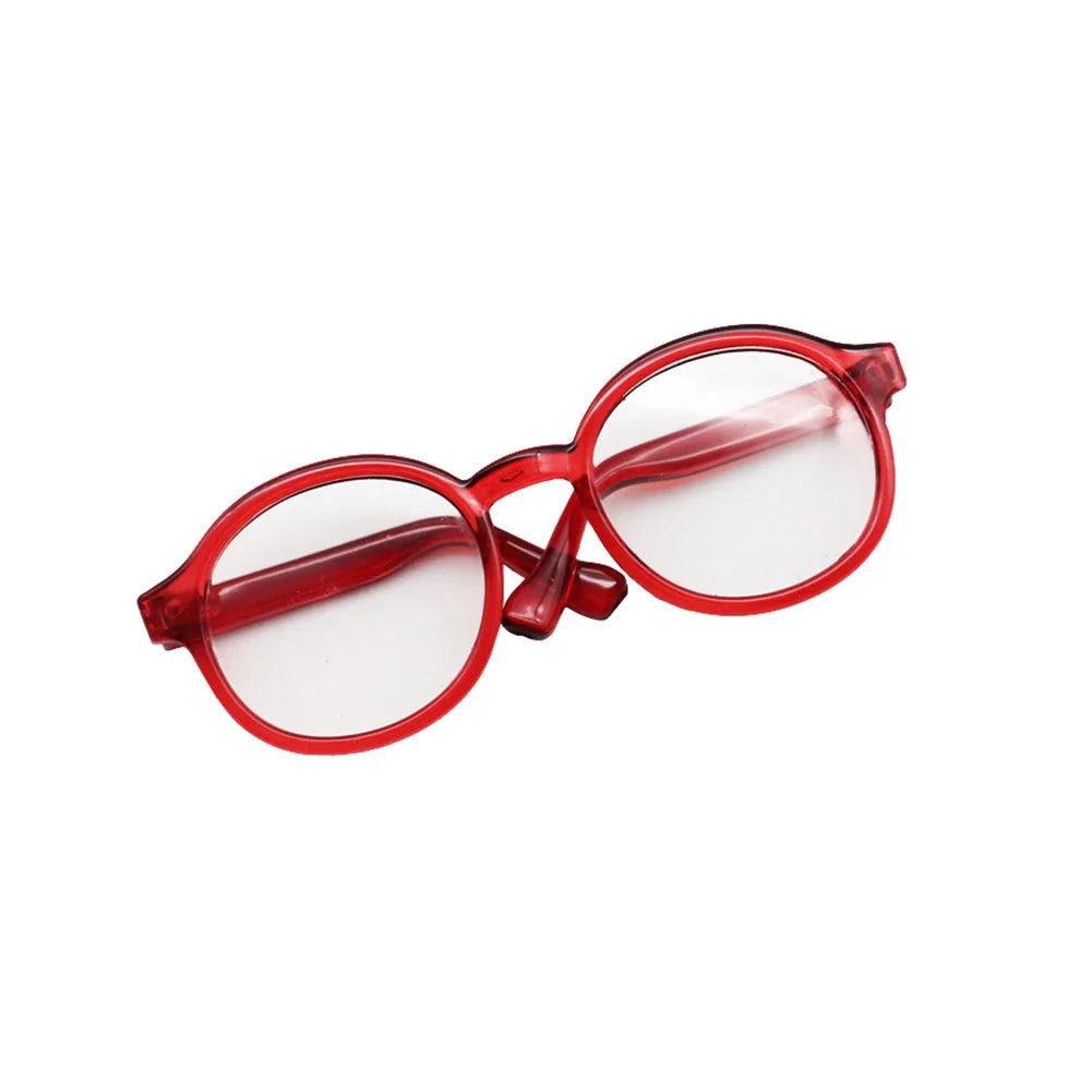 Occhiali Trasparenti in Plastica 6,5 cm per Bambole Labubu, BJD 1/8 1/6 1/3 1/4, MSD Plush – Accessorio Fashion