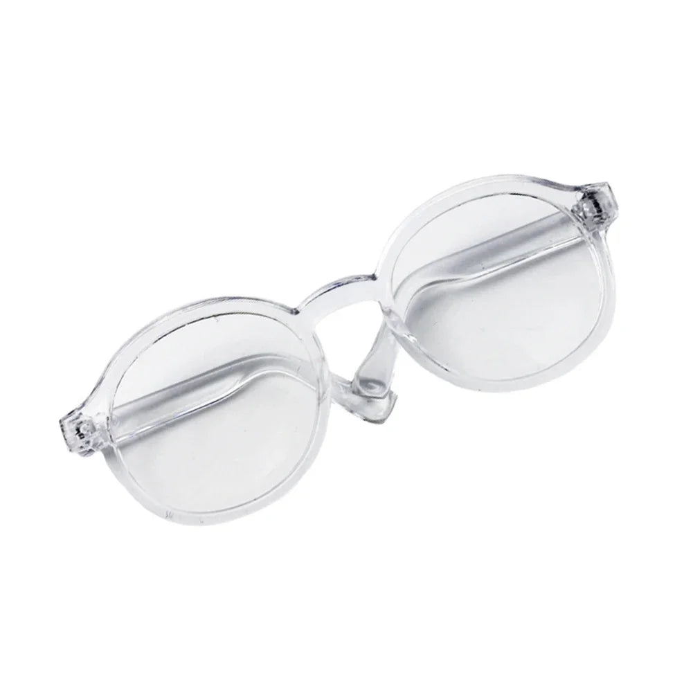 Occhiali Trasparenti in Plastica 6,5 cm per Bambole Labubu, BJD 1/8 1/6 1/3 1/4, MSD Plush – Accessorio Fashion
