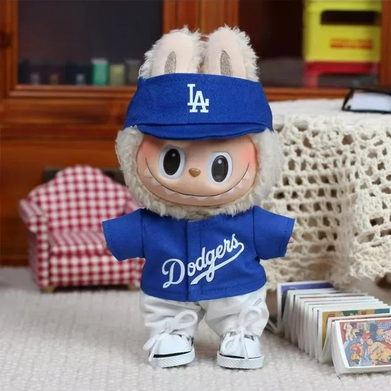 Outfit da Baseball per Bambole Labubu  – Completo Sportivo con Cappellino