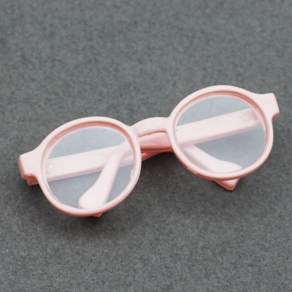 Occhiali Trasparenti in Plastica 6,5 cm per Bambole Labubu, BJD 1/8 1/6 1/3 1/4, MSD Plush – Accessorio Fashion
