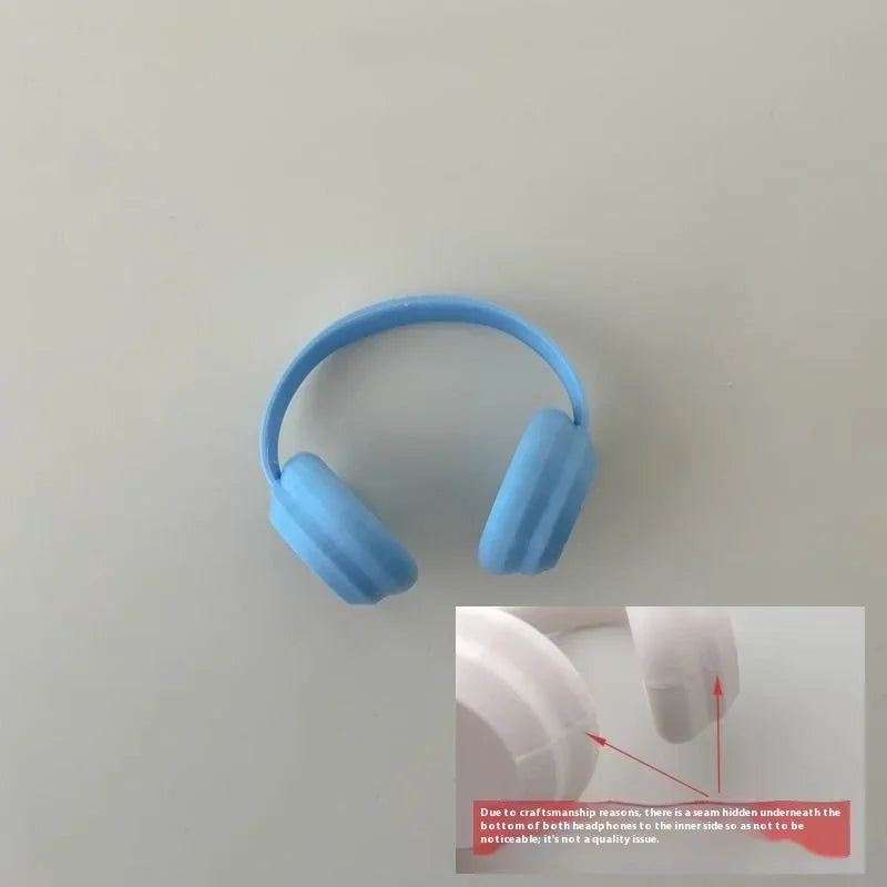 Cuffie Decorative per Bambola Labubu Mini – Accessorio Fashion DIY